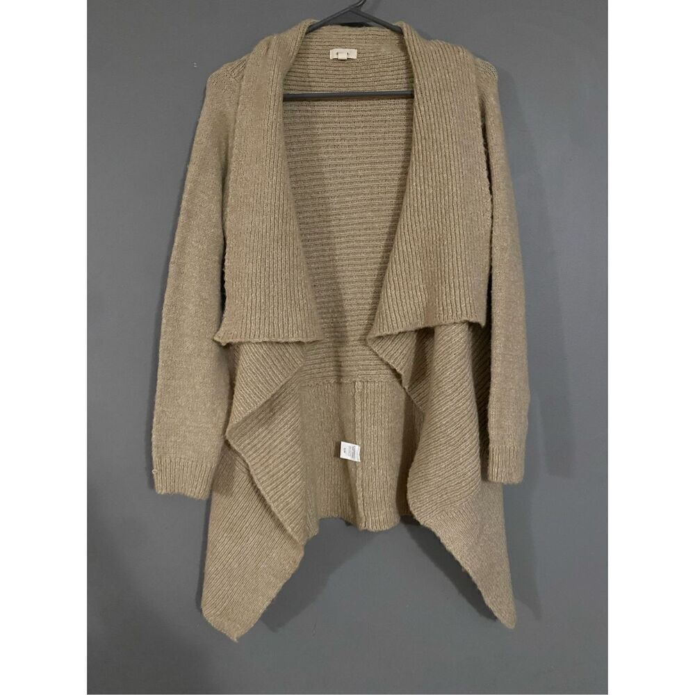 Debut Open Front Knit Irregular Hem Cardigan Size Small/Medium